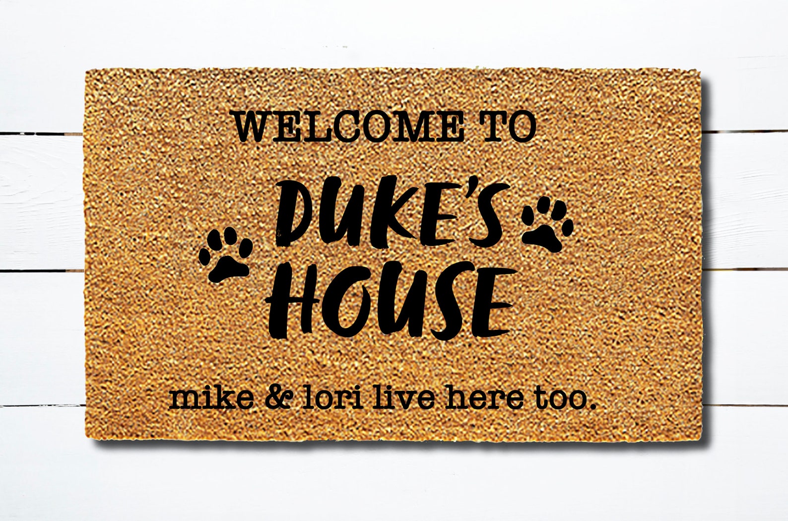 Custom Dog Doormat Welcome Mat dog’s - Etsy