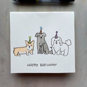 Cartão de aniversário para animais de estimação - cartão para cachorro, cartão para gato, cartão para coelho, cartão personalizado - personalizável