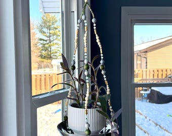 Silver Vintage Hanging Planter