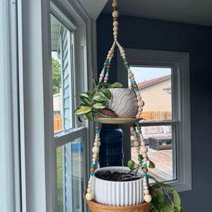 Shades of Beige Hanging Planter