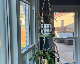 Green Vintage Floral Double