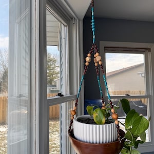 MCM Blumenampel aus Holz