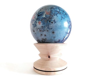 Home decoration, Artistic Dorodango, ornamental sphere mm 88, knick-knack ball, decorative globe