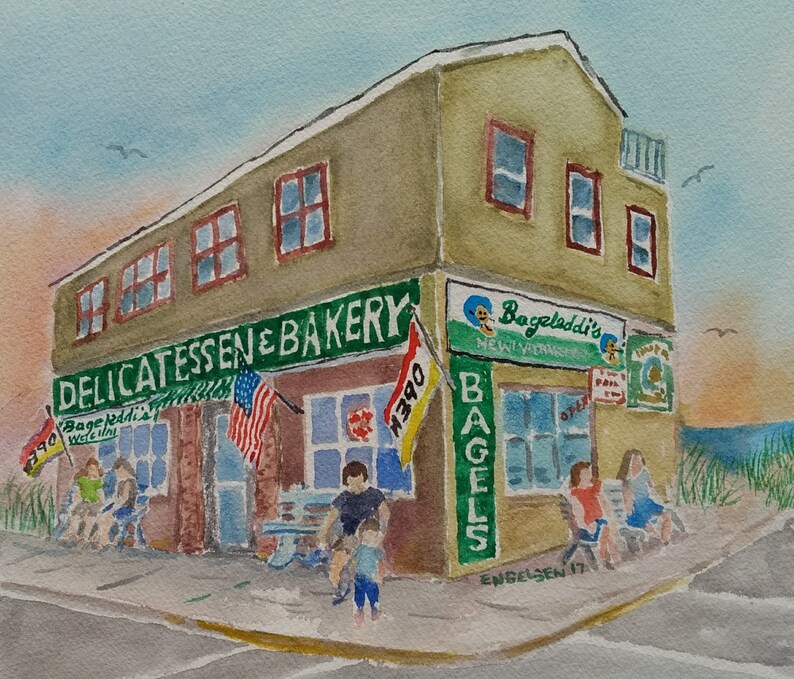 Artwork of the Jersey Shore by LBI Artist Cathleen Engelsen Etsy