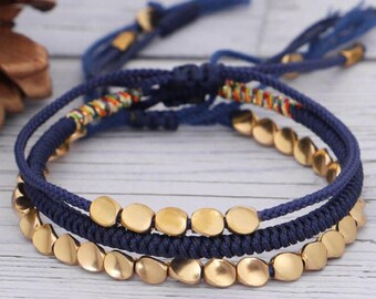 Authentic tibetan copper bead bracelet discount