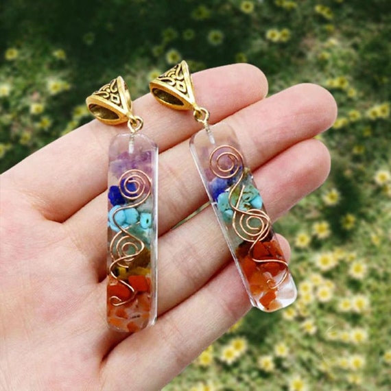 7 Chakra Gemstone Reiki Stone Jewelry Pendant Necklace Gift Yoga Energy Healing 