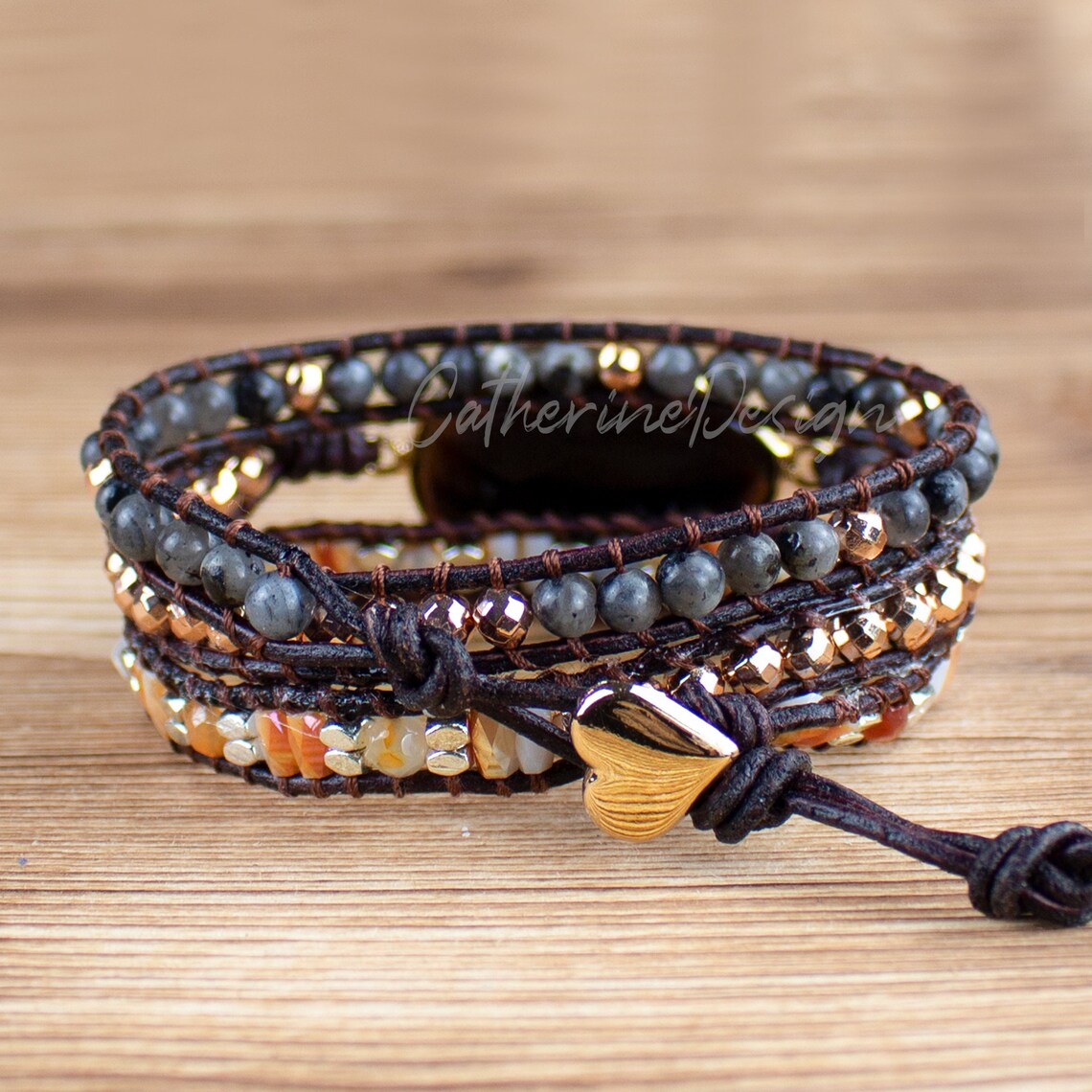 Black Onyx Stone Bracelethealing Raw Gemstone Braceletmental Etsy