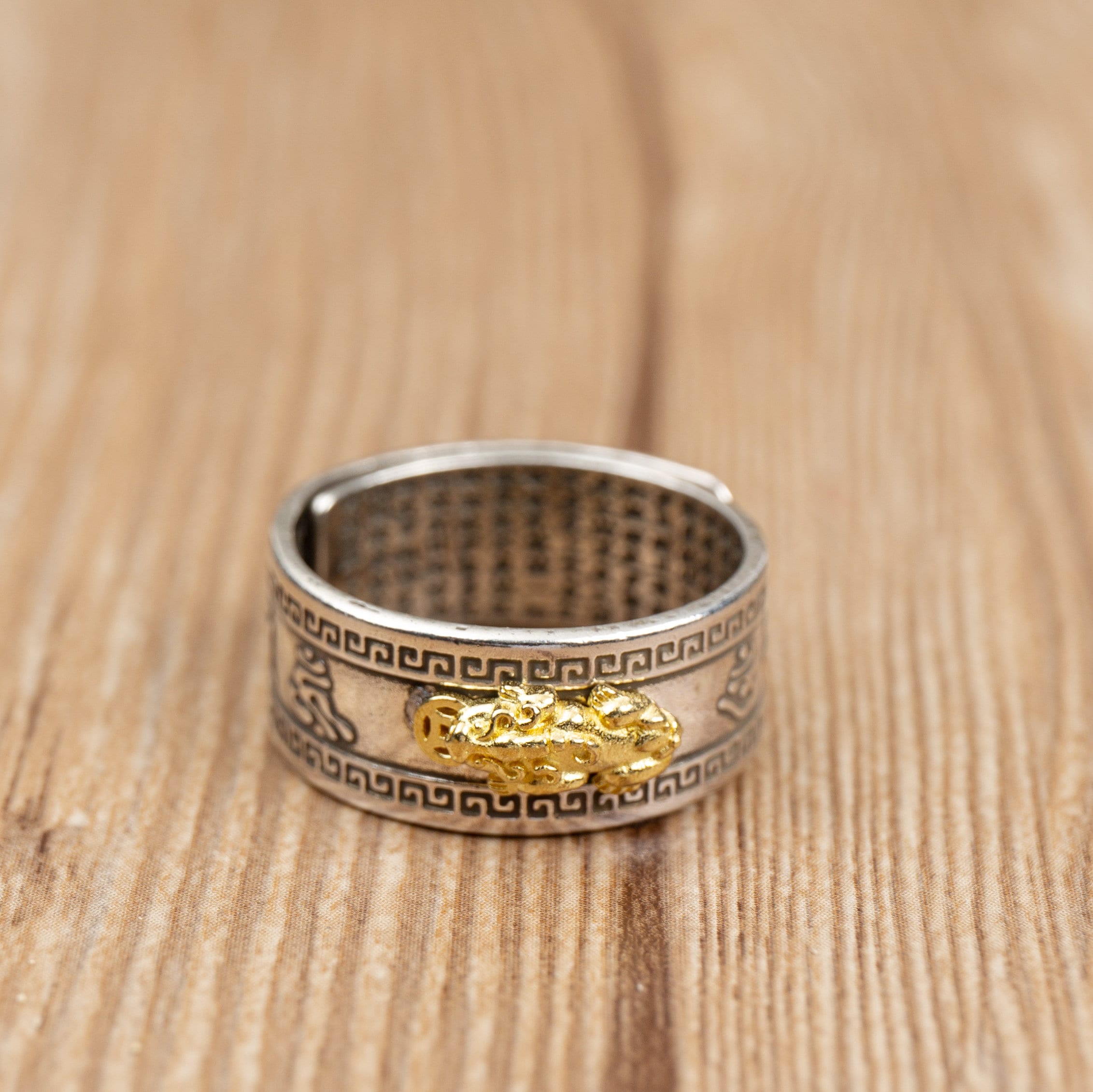 Feng Shui Pi Xiu Mani Mantra Ring Regalo-Buena Suerte Riqueza | Etsy España