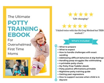 Der beste Weg zum Töpfchen zu trainieren! Mindful & Peaceful Töpfchen Training Methode: Schritt-für-Schritt Anleitung, Tot Potty Ebook, 4 druckbare Töpfchen Charts + mehr!