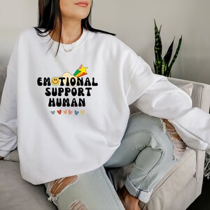 Emotional Support Human Sweatshirt, Do Not Pet, Funny Mom Sweatshirts, Funny Mama Sweaters, Funny Sweaters For Mom, Funny Sweatshirt For Mom