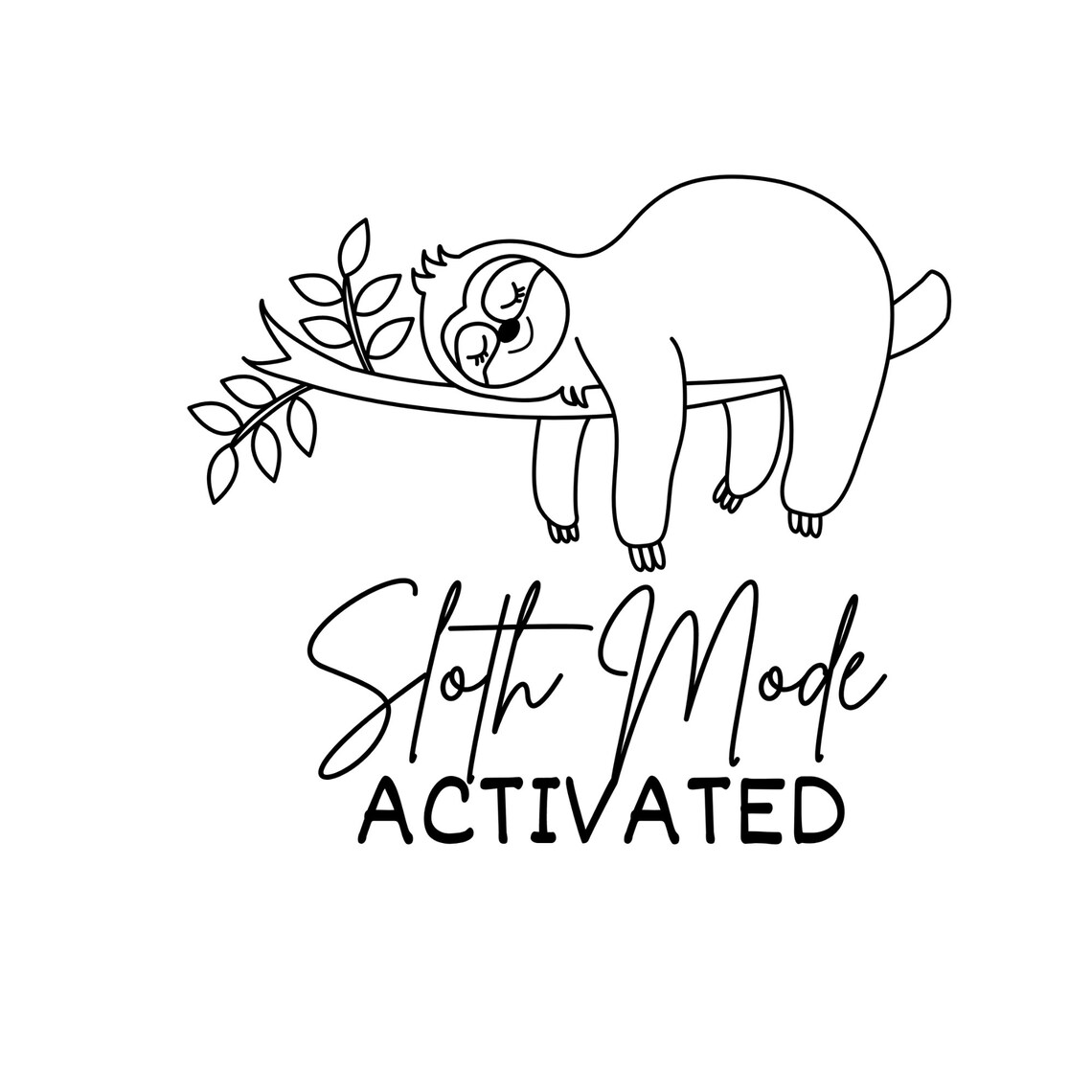 7 Sloth SVG BUNDLE, Sloth Quotes Svg, Svg for Cricut, Cute Sloth Svg