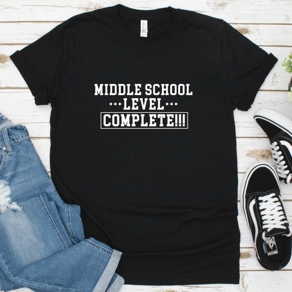 Middle School Level Complete Shirt Tank Top Hoodie Etsy