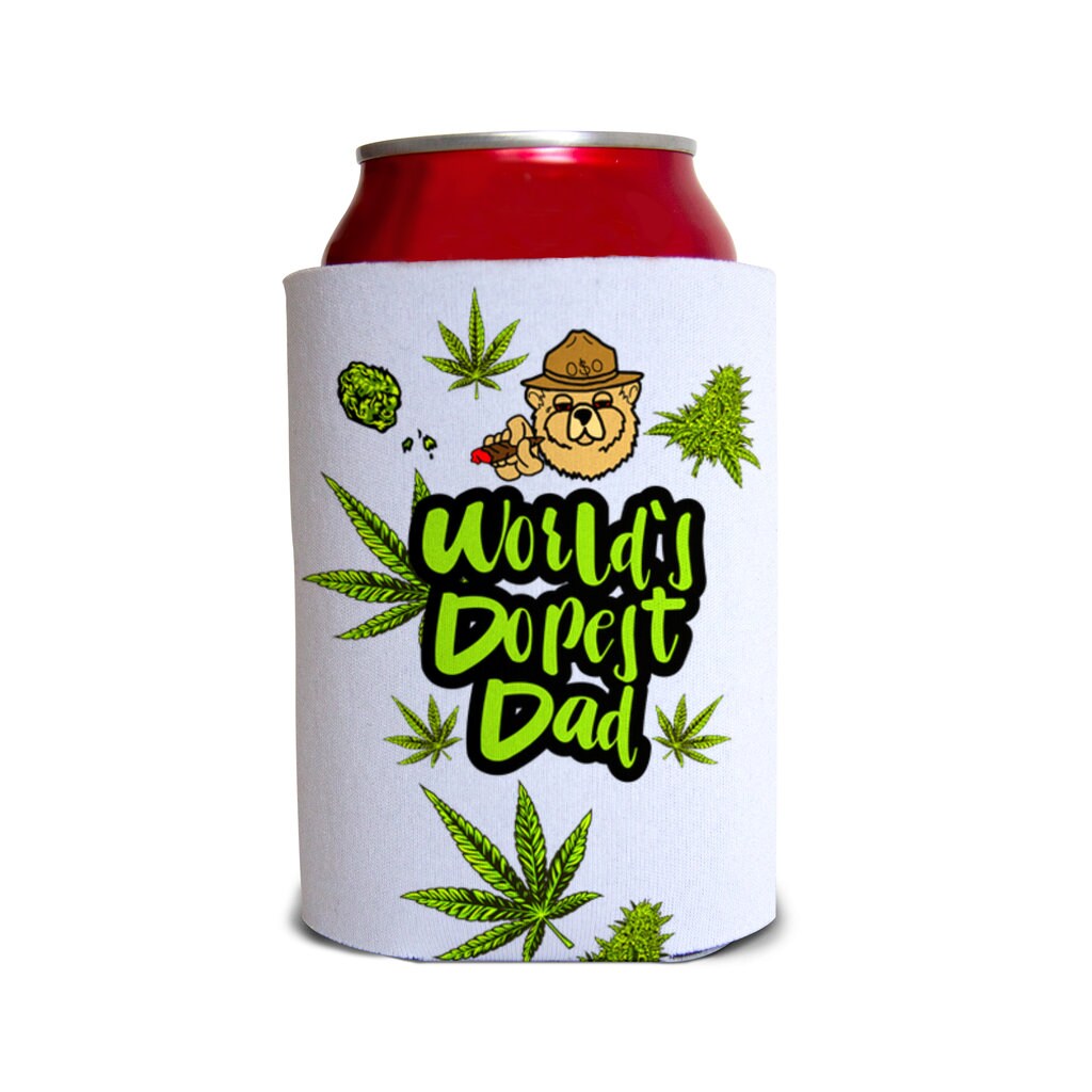 Dopest Dad Ever - Personalized Weed Can Cooler