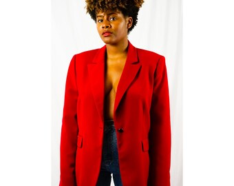 red christmas blazer