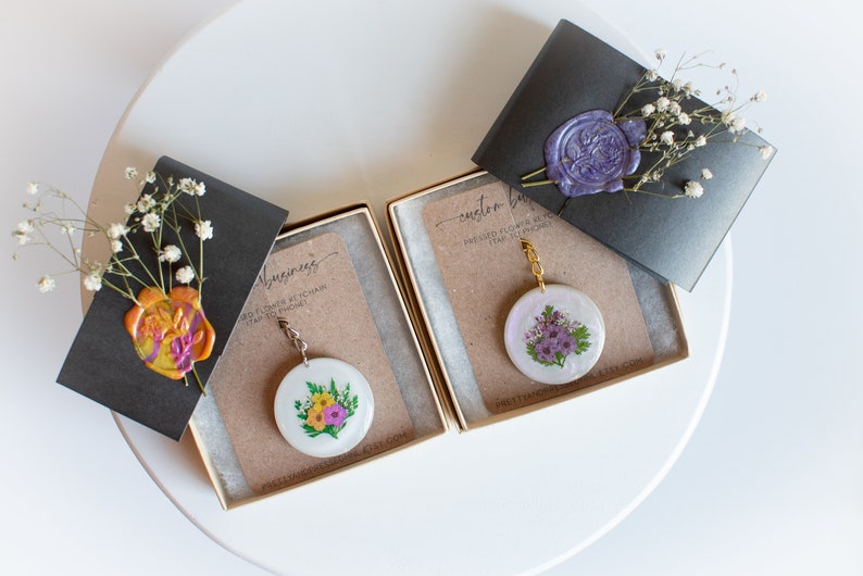 Custom Digital Business Card Keychain Personalized Business Etsy