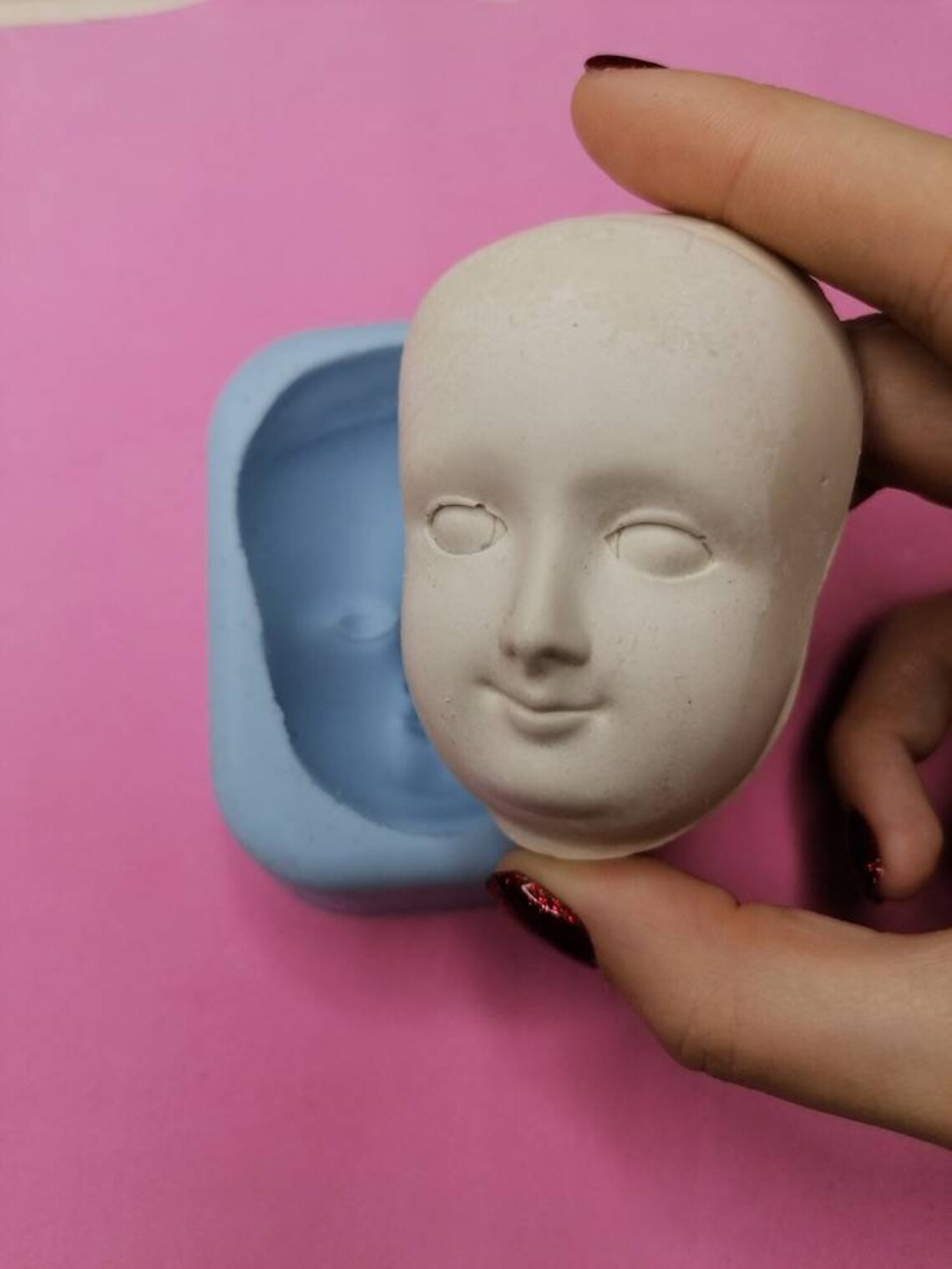 Silicone Mold Head Antique Doll 2.5 Etsy
