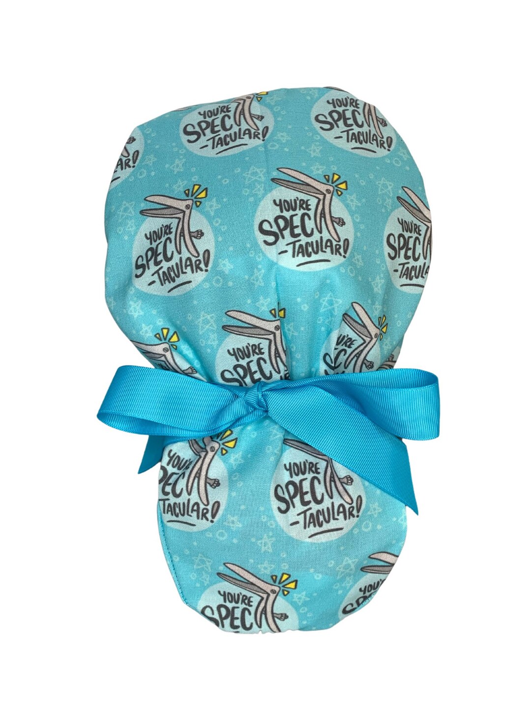 Louis + Phil Spectacular OB/GYN Ribbon Tie Ponytail Scrub Cap - Etsy