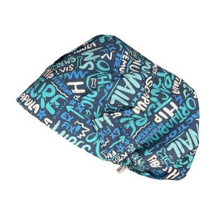Louis + Phil Ortho Words Bouffant Scrub Cap
