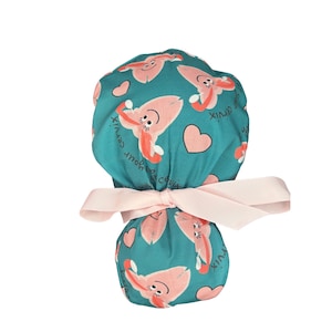 Louis + Phil At Your Cervix (Large Print) Ponytail Scrub Cap