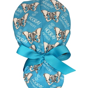 Louis + Phil Hip Hip Hooray #OrthoLife Ribbon Tie Ponytail Scrub Cap
