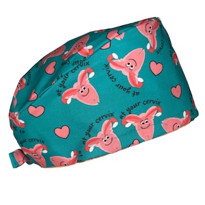 Louis + Phil At Your Cervix Men&#39;s/Unisex Tie Back Scrub Cap