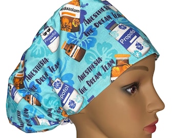 Louis + Phil Hawaiian Dream Team Anesthesia Euro Scrub Cap