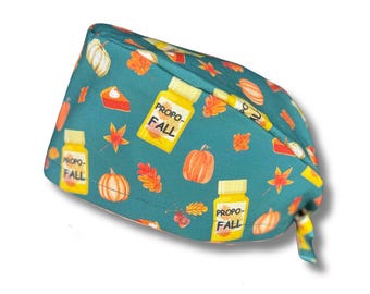 Louis + Phil Fall Anesthesia Men's/Unisex Tie Back Scrub Cap