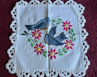 手作りの刺繍トルティーヤクロス：カラフルなメキシコの職人による