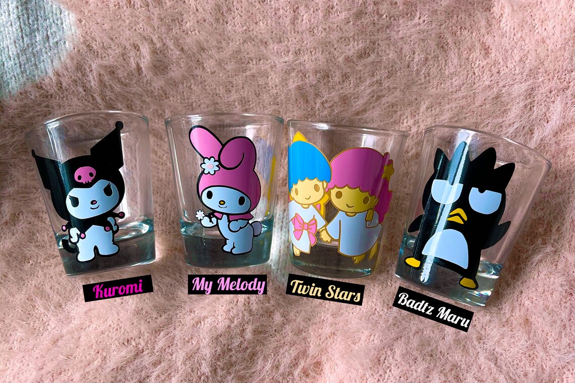 Sanrio Inspired 1.5oz shot glass Etsy
