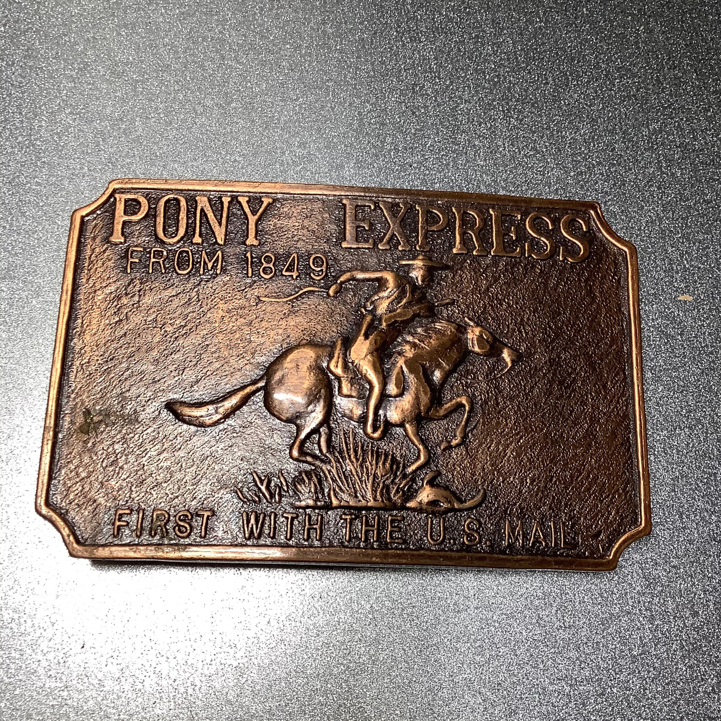 Pony express belt buckle clearance
