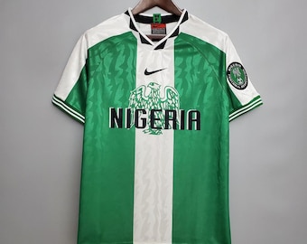 1996 Okocha retro jersey classic shirt, Retro Football Shir Nigeria retro Okocha 1996 Jersey, Personalization name and number 1996