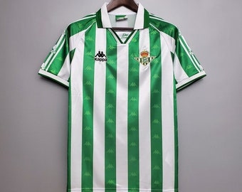 Real Betis Retro Real Betis Jersey 1995-97 Home Vintage Soccer Jersey Classic Football Shirt
