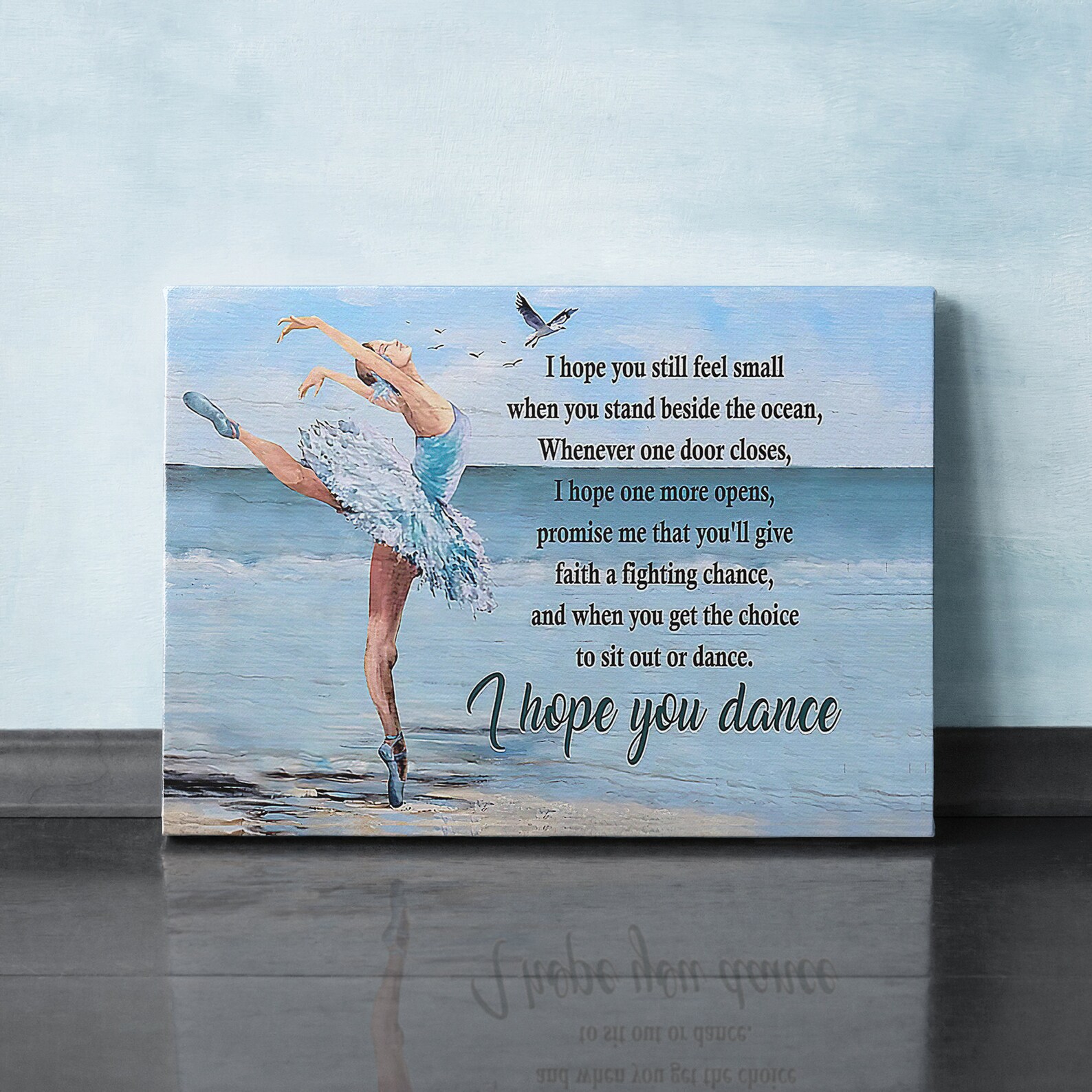 Ballet I Hope You Dance Print Canvas Wall Art Poster Etsy