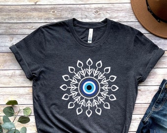 Evil Eye T-Shirt: Greek Mati Shirt, Protect Your Energy