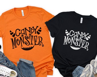 Candy Monster Halloween Shirt: Funny Trick or Treat Tee