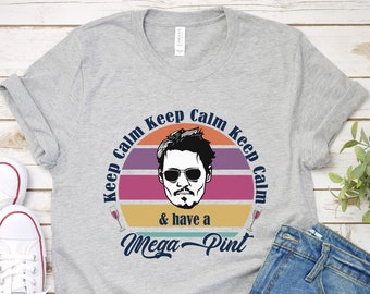 Keep Calm Mega Pint T-Shirt: Unisex Graphic Tee