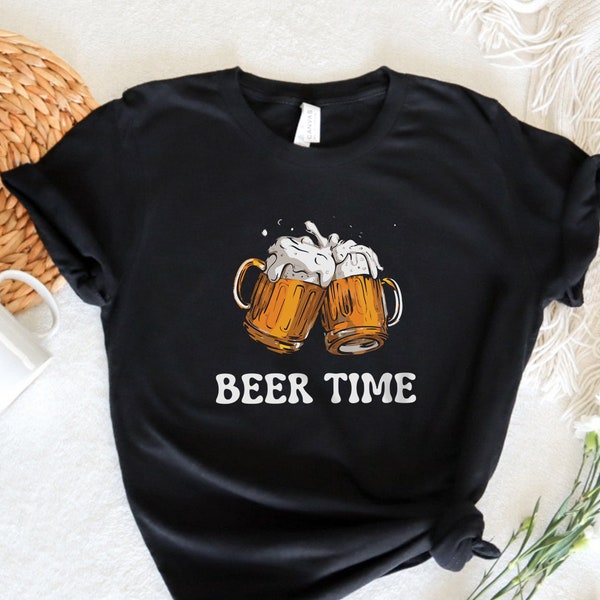 Beer Time T-Shirt, Beer Lover Shirt, Drinking Shirt, October Beer Gifts, German Beer Fest Tee, Oktoberfest 2022 Shirt, Unisex Adult Clothing