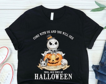 Halloween Town T-Shirt: Jack Skellington Spooky Season Tee