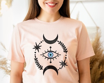 Boho Third Eye T-Shirt: Mystic Spiritual Eye Graphic Tee