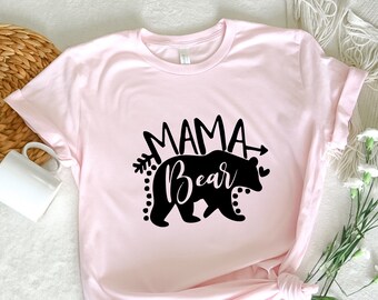 Mama Bear T-Shirt, Mom Life Tee, Mother's Day Gift