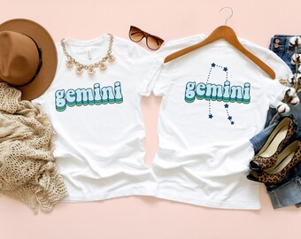 Gemini T-Shirt: Zodiac Astrology Gift, Adult Clothing