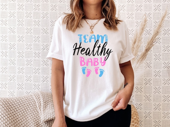 Team Healthy Baby Gender Reveal Party T Shirt Team Healthy Baby Gender Reveal Party T Shirt