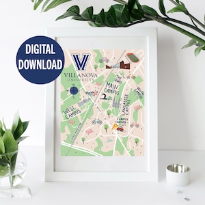 Villanova University Illustrated Map