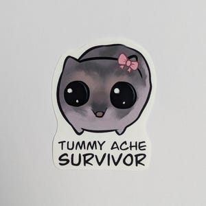 Tummy Ache Survivor Sticker