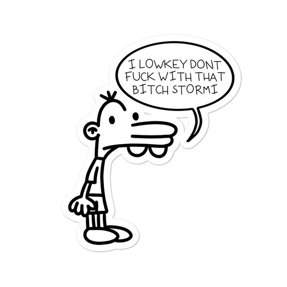 Manny Heffley Sticker Kanye West Stormi Tweet Diary of a Wimpy Etsy