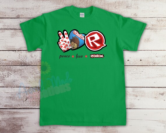 Download Kids Roblox Tshirt Peace Love Roblox Gamer Tshirt Etsy