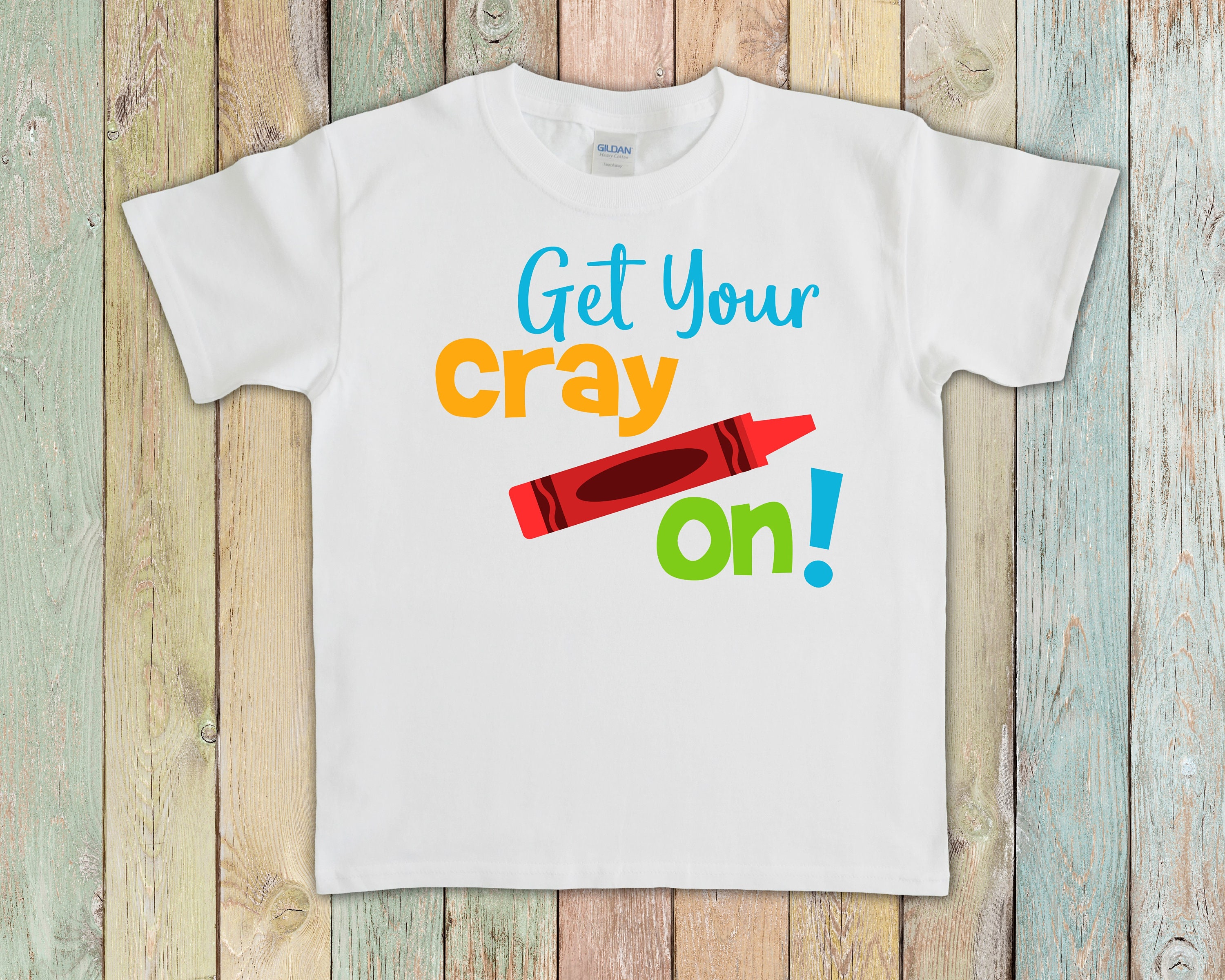 Crayon Tshirt Get Your Crayon Kids Crayon Shirt Etsy