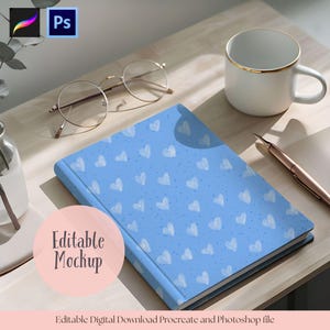 Notebook Mockup, Procreate & Photoshop Mockup (Digital Download)