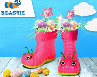 Waterproof Rain Boots for Little Kids Girls Boys and Toddlers - FREE Travel Bag - Ready to Ship