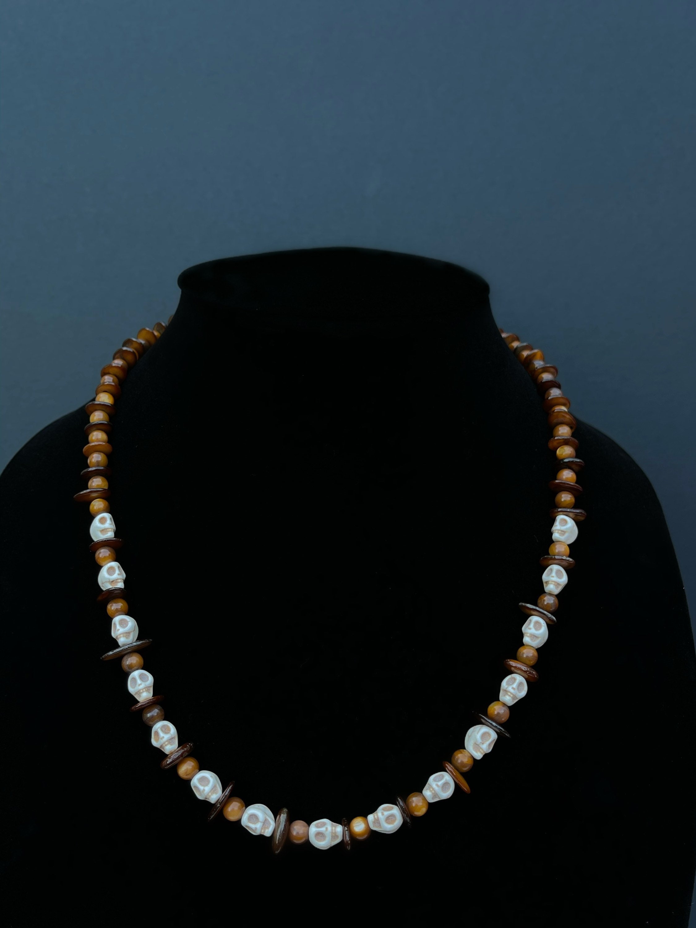 Collier perlé pour hommes avec BLANC TURQUOISE Etsy France